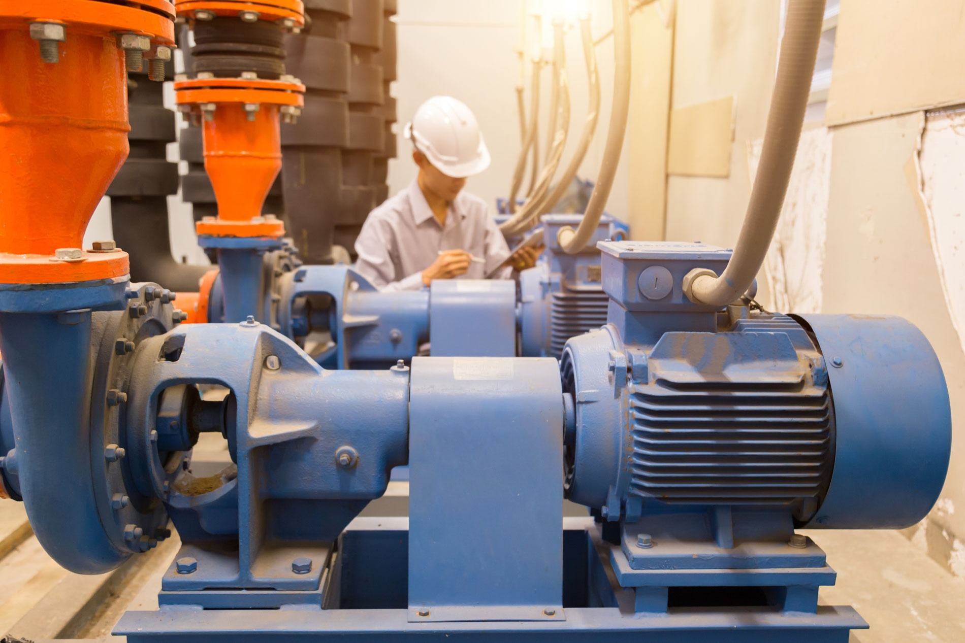 Motology industrial pump and motor